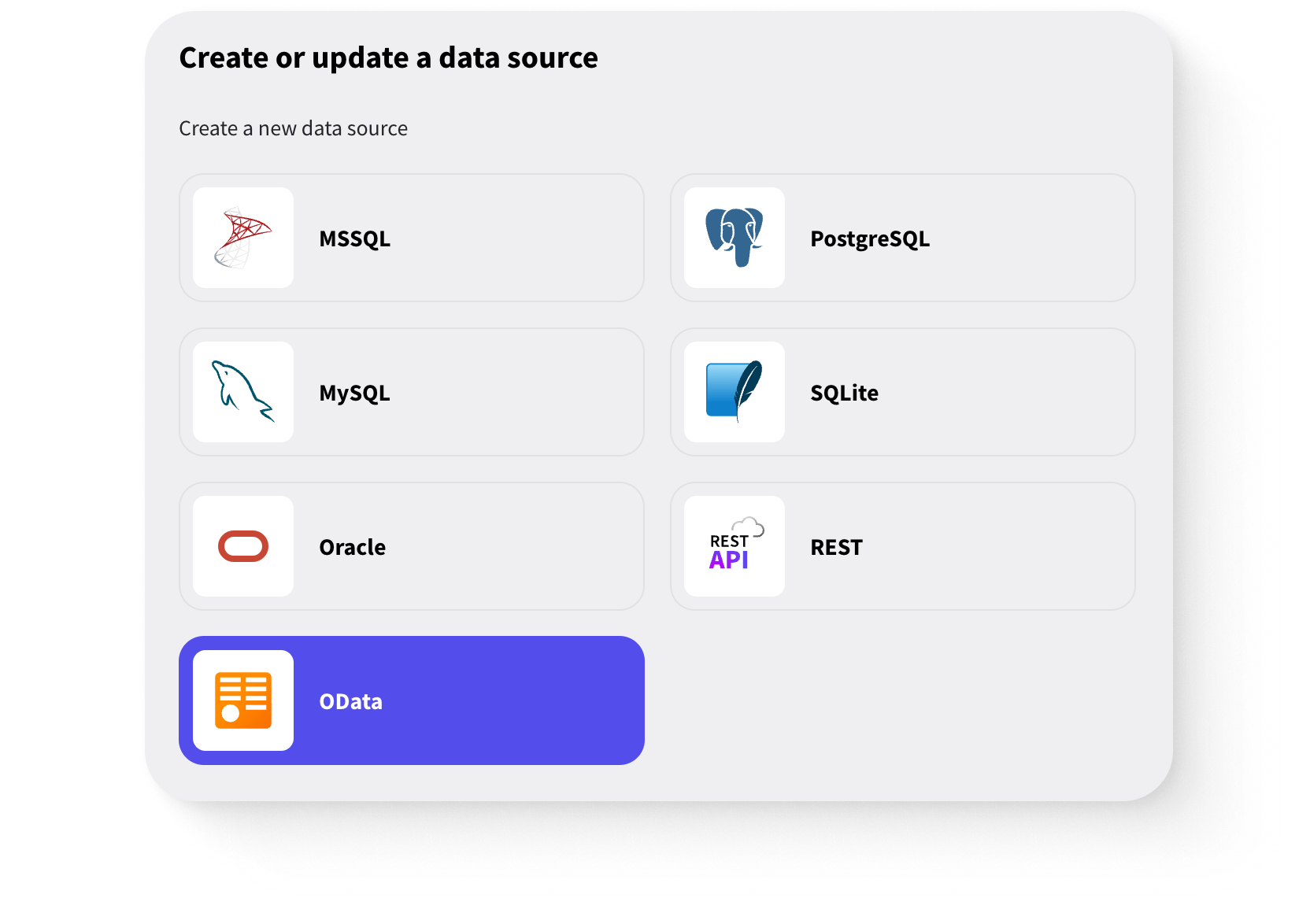 Radzen Blazor Studio - OData data source