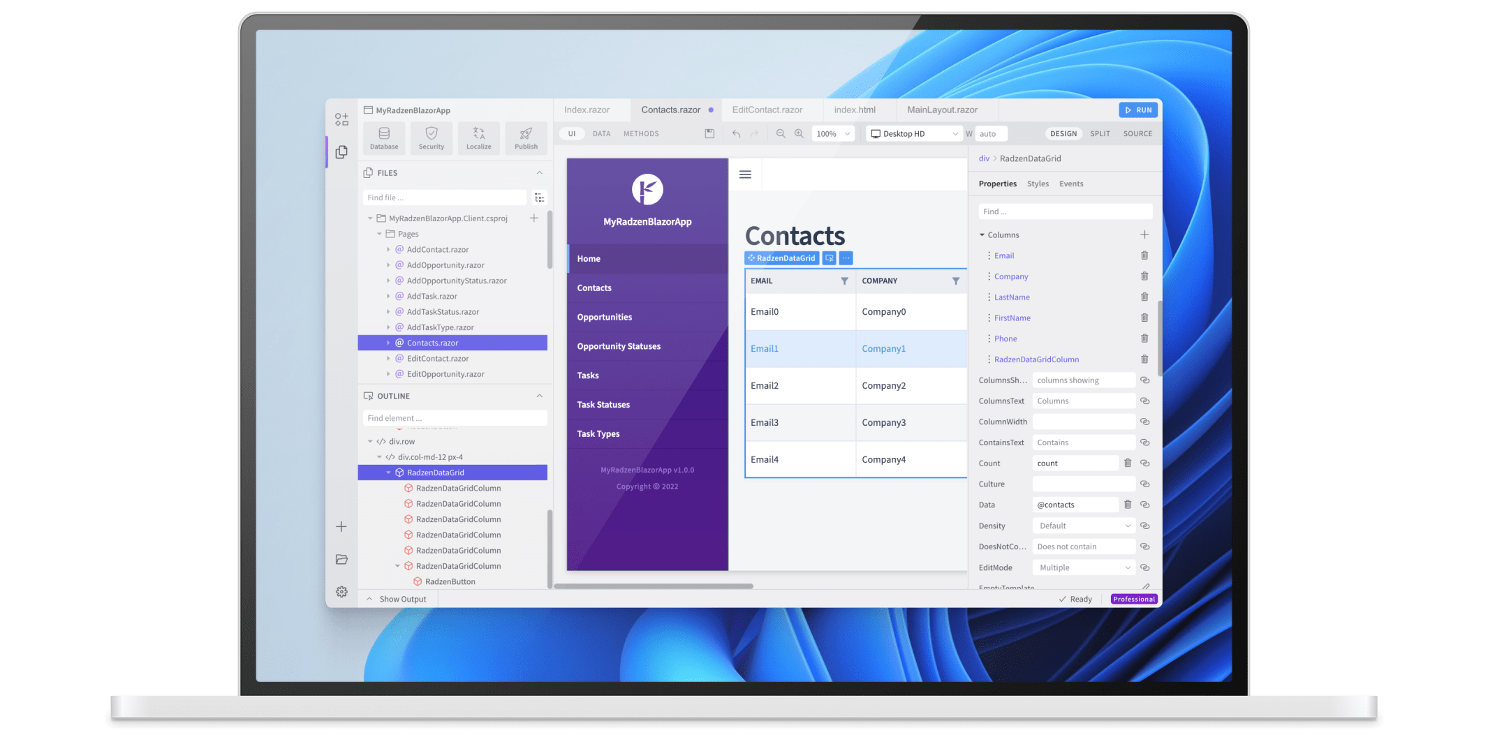 Radzen Blazor Studio