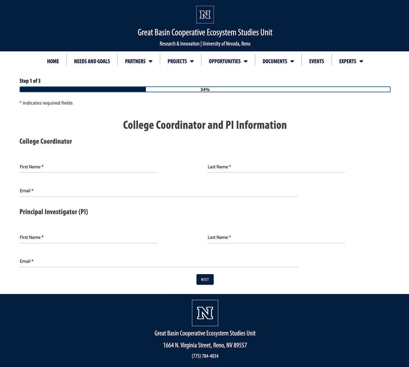 Radzen Blazor components used in forms on the GBCESU research portal