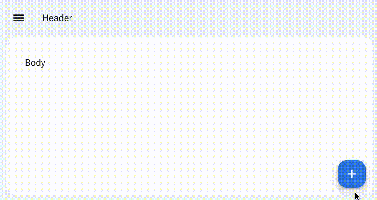 RadzenFabMenu Blazor Component
